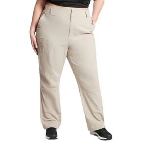 ATHLETA Womens' Trekkie Utility Cargo Pant‎ Ecru Plus Size 26 $98 Gorpcore Hike